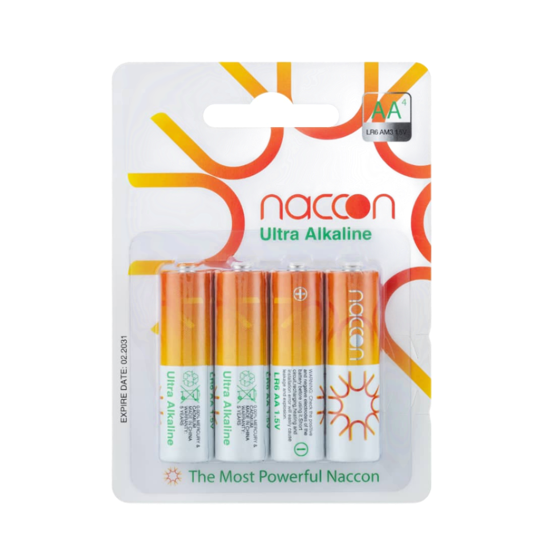 Μπαταρίες Σούπερ αλκαλικές ΑΑ και ΑΑΑ σε συσκευασία 4 μπαταριών ανά καρτέλα