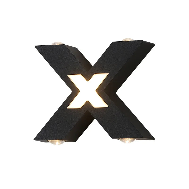 Wasserdichte Außenwandleuchten in verschiedenen Formen „X-Lumina“