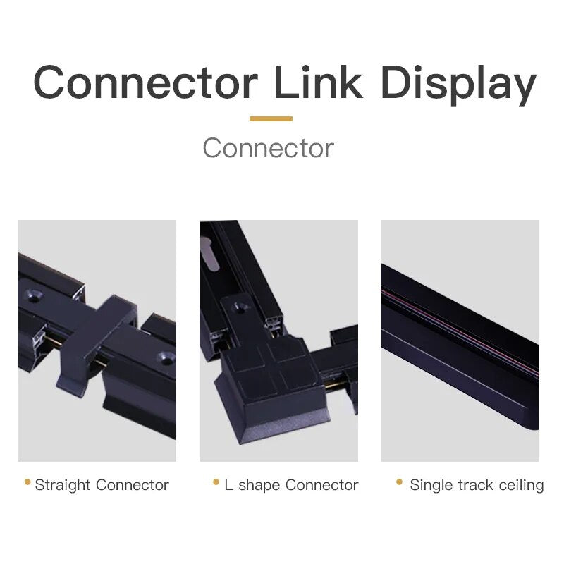 Straight Connections for Spot Lighting Tracks