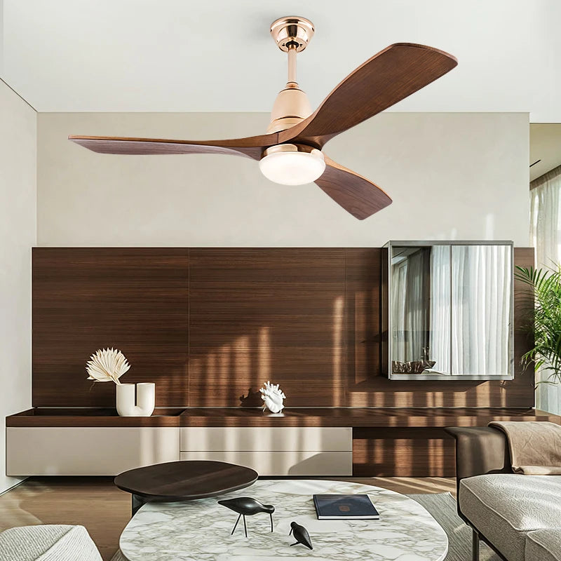 Deckenventilator „AeroWood 3“ mit Licht, Fernbedienung und Holzflügeln