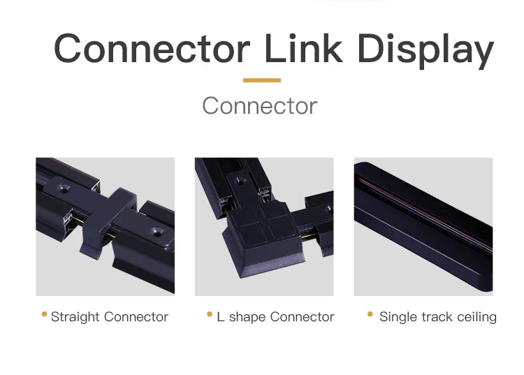 Straight Connections for Spot Lighting Tracks