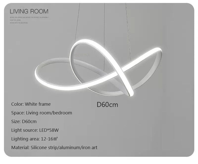 CurvaLight Modern pendant LED ceiling light