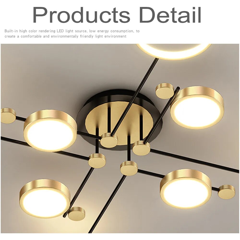 MajesticChandeliers Dimmbarer Deckenleuchter mit Fernbedienung