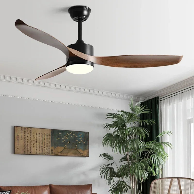 Ανεμιστήρας οροφής "AeroWood1" με φωτιστικό 24W, τρία πτερύγια και τηλεχειρισμό