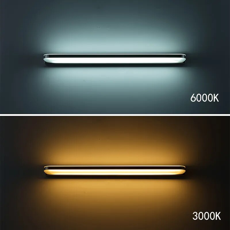'Blissful Boutique' Contemporary Stainless Steel Bathroom Light with LED for Mirror