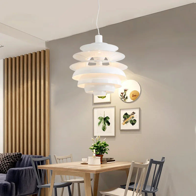 Aluminum Ceiling Pendant Light E27 "Snowball"