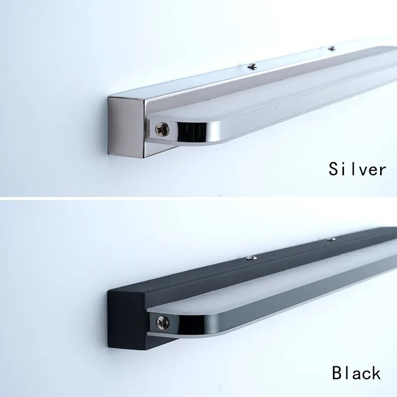 'Blissful Boutique' Contemporary Stainless Steel Bathroom Light with LED for Mirror