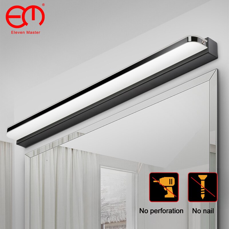 'Blissful Boutique' Contemporary Stainless Steel Bathroom Light with LED for Mirror