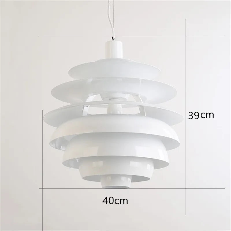 Aluminum Ceiling Pendant Light E27 "Snowball"