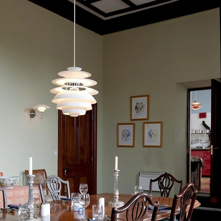 Aluminum Ceiling Pendant Light E27 "Snowball"