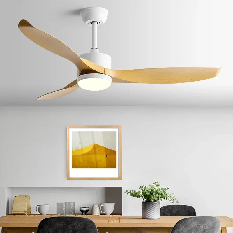Ανεμιστήρας οροφής "AeroWood1" με φωτιστικό 24W, τρία πτερύγια και τηλεχειρισμό