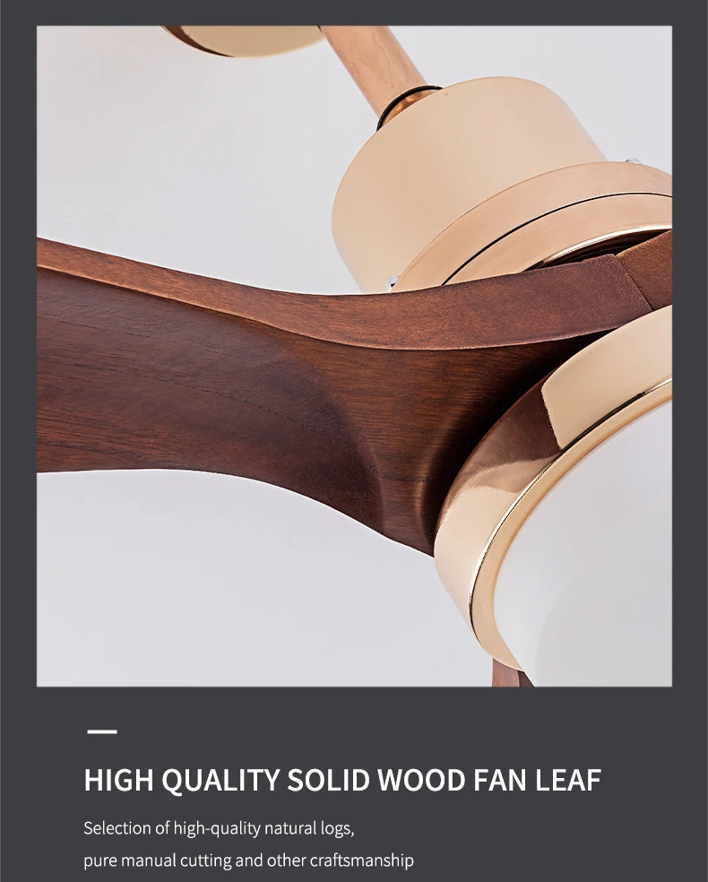 Ανεμιστήρας Οροφής "AeroWood2" με Φως Τηλεχειριστήριο και πτερύγια από ξύλο