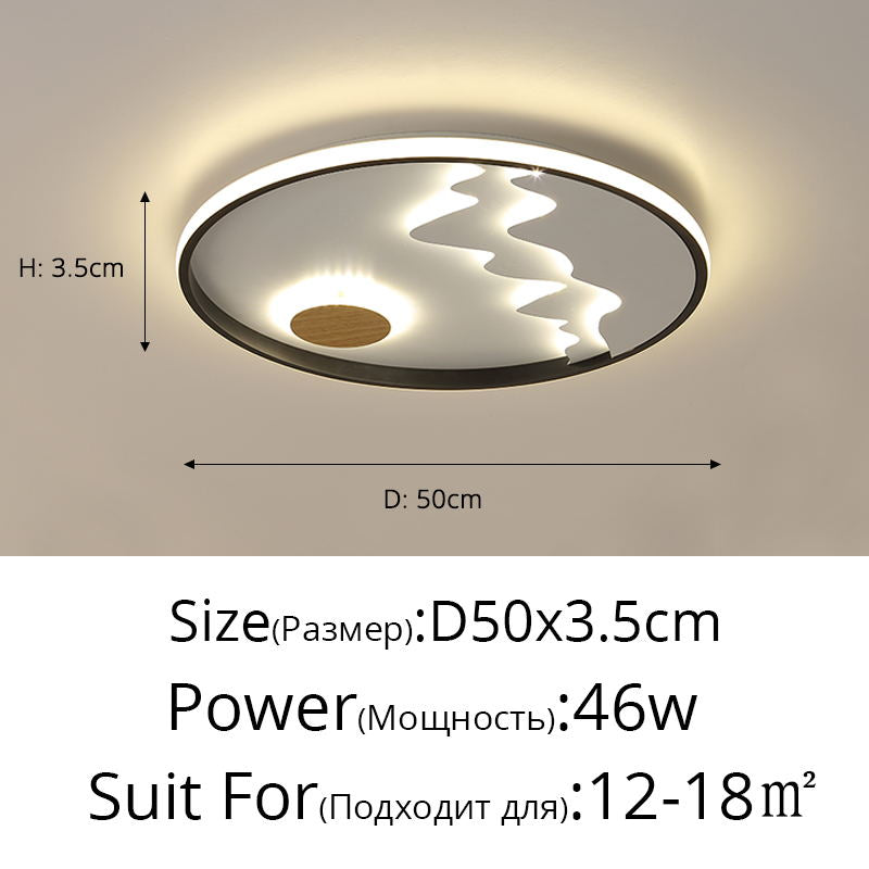 NightSkyDisk LED-Deckenleuchte im skandinavischen Stil