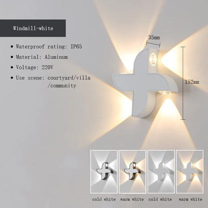 Wasserdichte Außenwandleuchten in verschiedenen Formen „X-Lumina“
