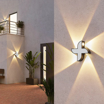 Wasserdichte Außenwandleuchten in verschiedenen Formen „X-Lumina“