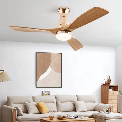 Deckenventilator „AeroWood 3“ mit Licht, Fernbedienung und Holzflügeln