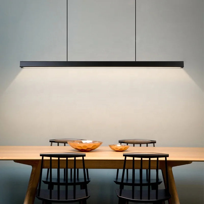 Μοντέρνο Γραμμικό LED αλουμινίου 120/150 cm – Dimmable, Μαύρο
