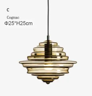 La Scala Glas-Pendelleuchte – Industrielle/Vintage-Kunstbeleuchtung