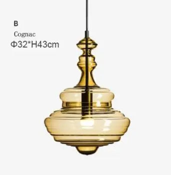 La Scala Glas-Pendelleuchte – Industrielle/Vintage-Kunstbeleuchtung