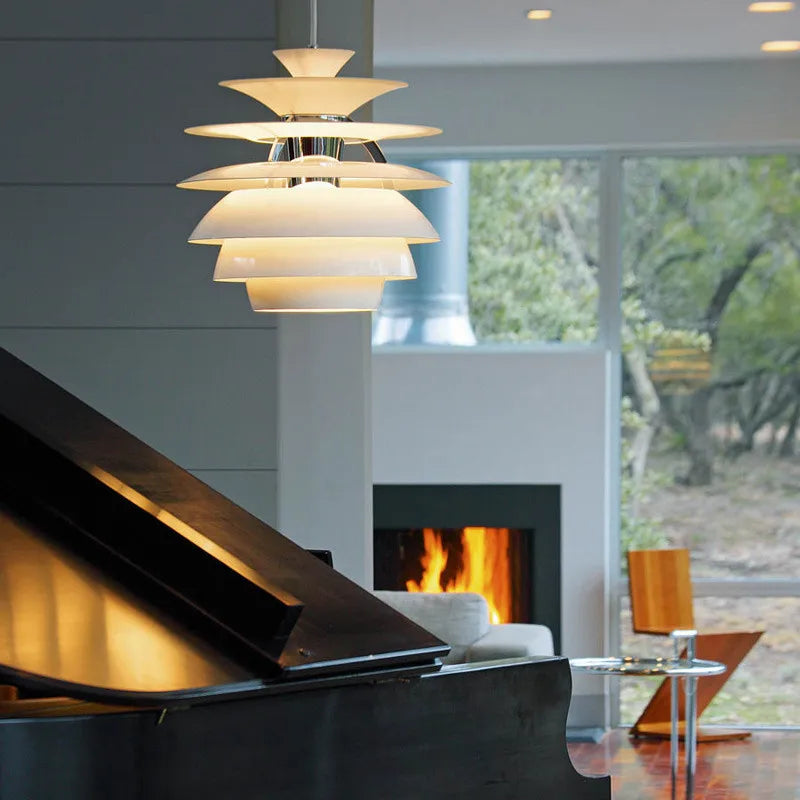 Aluminum Ceiling Pendant Light E27 "Snowball"