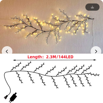 MerryTwig Εύκαμπτο Δέντρο Ιτιάς με 144 και 96 λαμπάκια