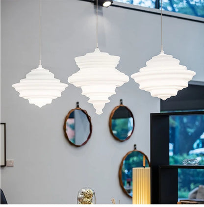 La Scala Glas-Pendelleuchte – Industrielle/Vintage-Kunstbeleuchtung
